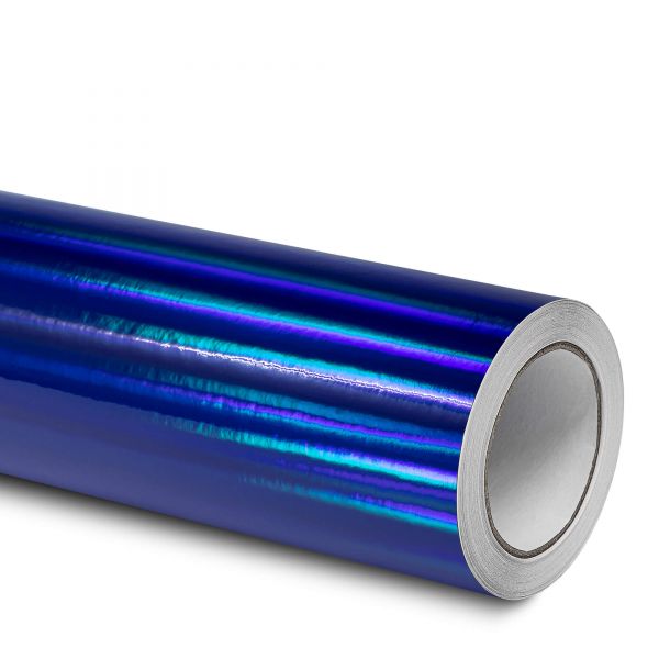 Rapid Teck® Oil Slick Autofolie Hologramm Rainbow Blau