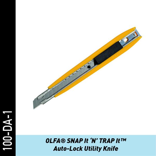OLFA SNAP It 'N' TRAP It™ Auto-Lock Universalmesser | Folienmesser
