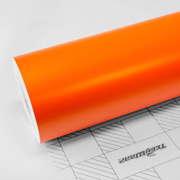 TeckWrap SMT10 Solar Orange Satin Metallic Autofolie 