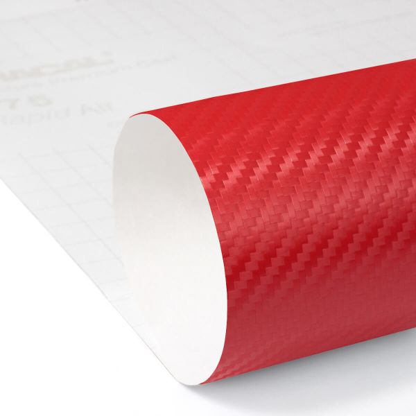 Oracal 975 Premium Sturcture Cast Car Wrapping Autofolie CA 305 Geranienrot Carbon