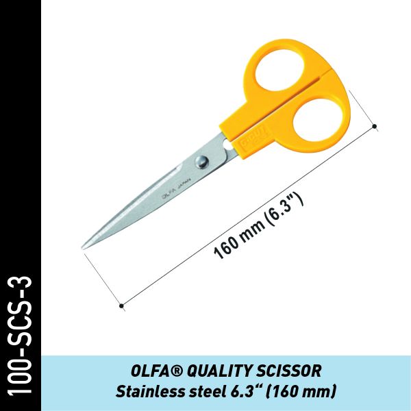 OLFA 6.3'' Qualitätsschere aus Edelstahl für Folien