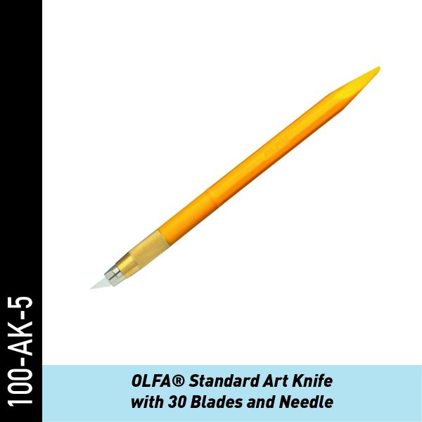 OLFA Designer Präzisionsmesser - Inkl. 30 Klingen & Nadel | Folienmesser