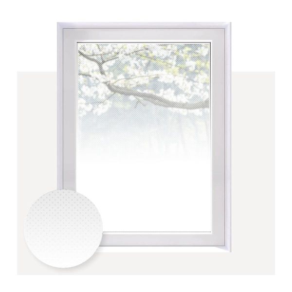 Solar Screen® Fensterfolie Mystic weiß matten Nebel verlauf