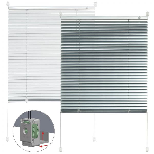 SunCollection® Aluminium Jalousie Sicht- und Sonnenschutz für Fenster ohne Bohren Easy fix Klemm Multi Titelbild