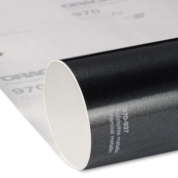 Oracal® 970RA+ ProSlide Premium Wrapping Cast Autofolie repositionierbar 937 Holzkohle Metallic Glanz - ProSlide