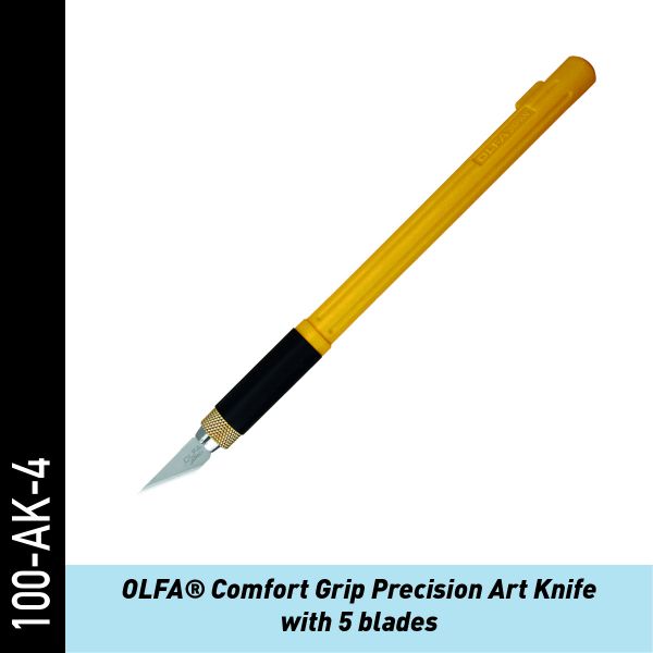 OLFA Metal Cushion Präzisionsmesser - Inkl. 5 Klingen | Folienmesser