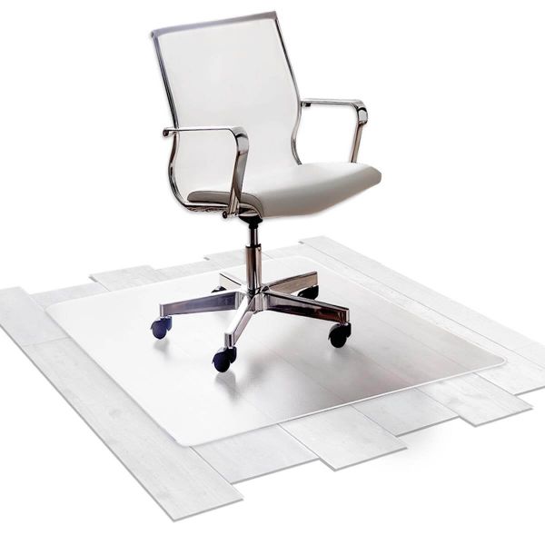 Bürostuhlunterlage Bodenschutzmatte aus PE Semi Transparent für Hartboeden Büro Unterlage