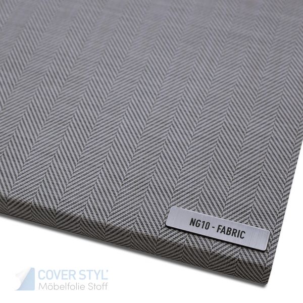 Cover Styl'® Möbelfolie Dekorfolie Stoffoptik NG10 Woven Parquet Grey