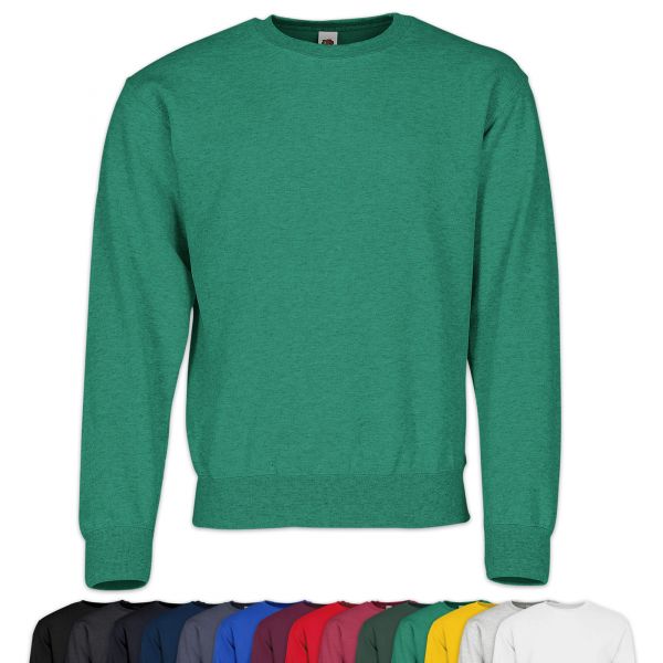 Fruit of the Loom® Classic Set-In Sweat | Sweatshirt Vintage Grün