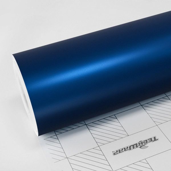 TeckWrap Matt Chrom Car Wrapping Autofolie Satin Chrom Folie VCH419-S Deep Cobalt