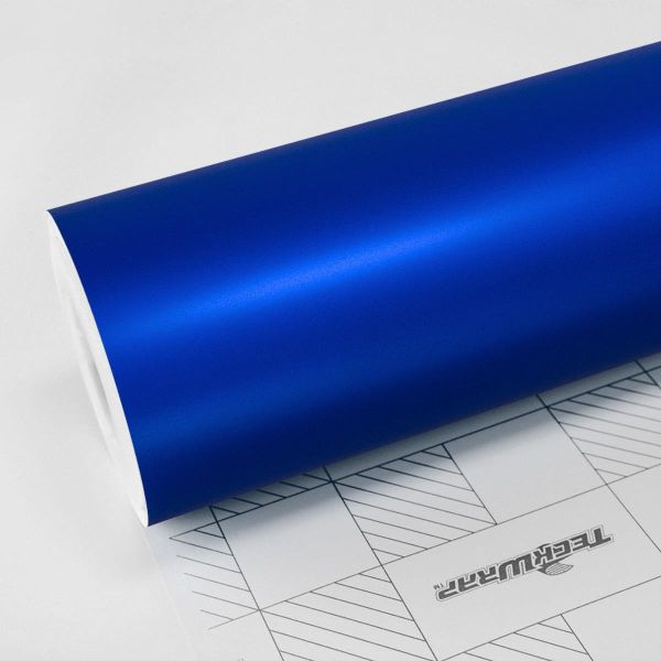 TeckWrap Matt Chrom Car Wrapping Autofolie Satin Chrom Folie VCH420-S Lapis Blue