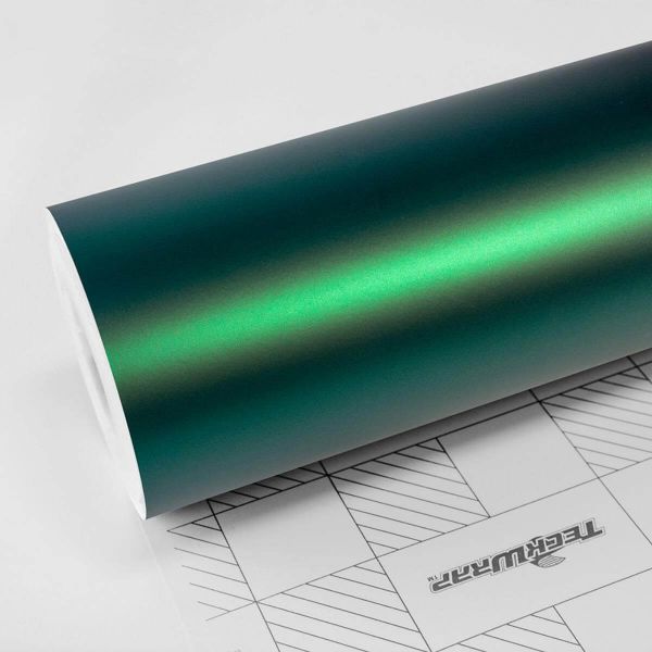 TeckWrap SMT13 Pine Green Satin Metallic Autofolie 