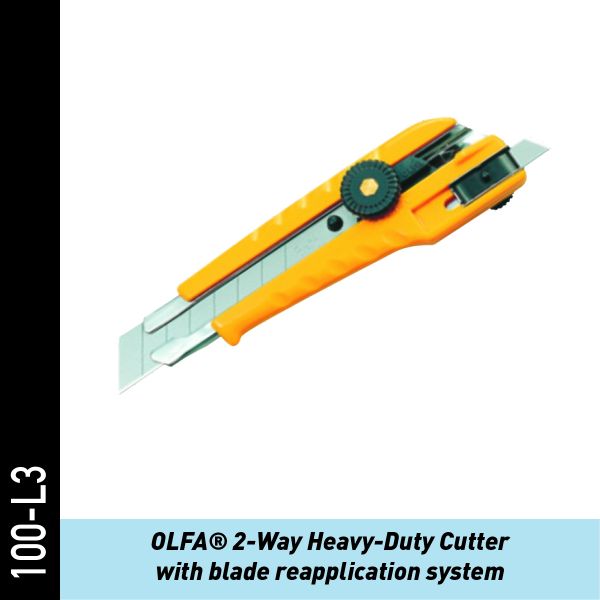 OLFA Heavy-Duty Universalmesser mit Ratschenverriegelung | Folienmesser