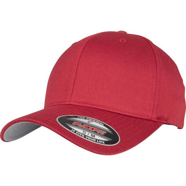 Flexfit® Baseball Cap Wooly Combed Kappe Basecap Rose Brown / Braun