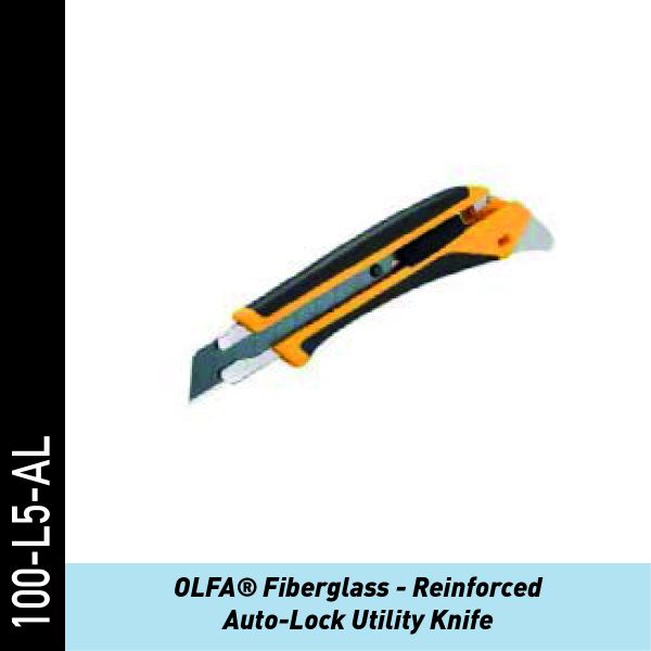OLFA Glasfaser Universalmesser mit automatischer Ratschenverriegelung | Folienmesser