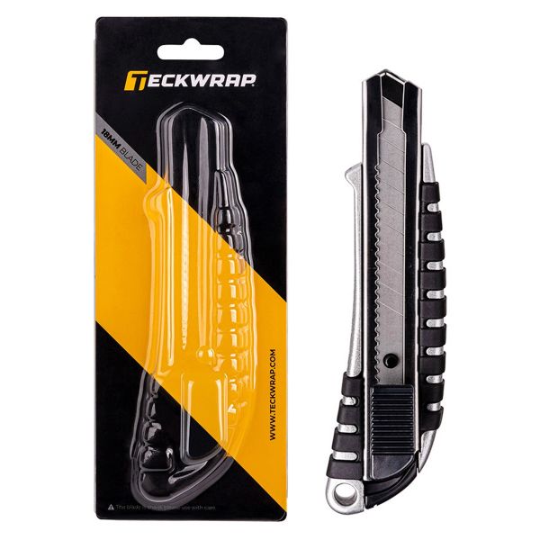 TeckWrap Utility Knife (18 mm) - Robustes Cutter Messer für Folien