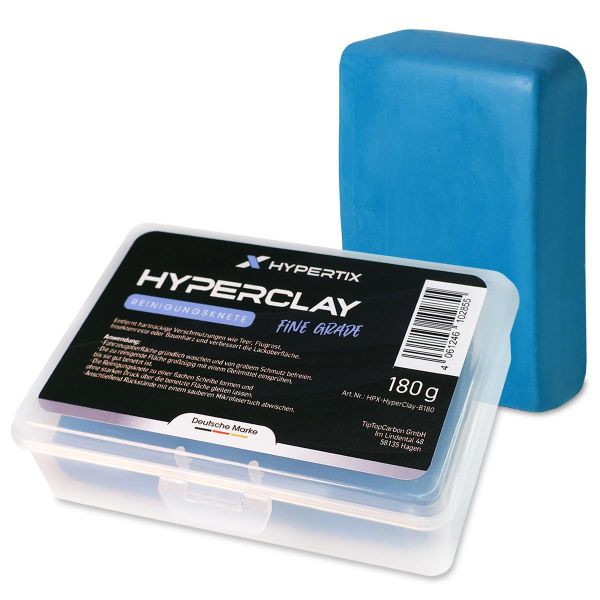 HyperClay Reinigungsknete Fine Grade 180g Blau - Profi Lackreinigungsknete Auto Knete Clay Bar