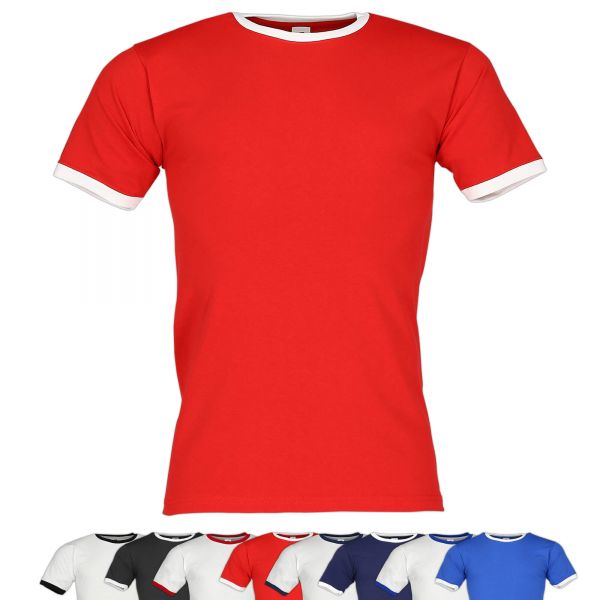 Fruit of the Loom® Valueweight Ringer T | T-Shirt rot
