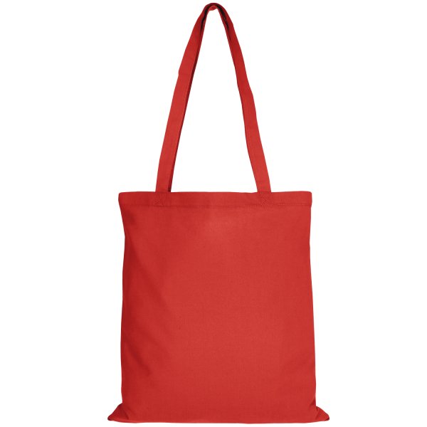 Texxilla Baumwolltasche Classic mit zwei langen Henkeln rot