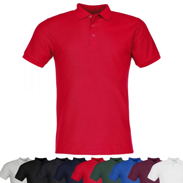 Fruit of the Loom® Men's 65/35 Tailored Fit Polo | Poloshirt für Herren Rot