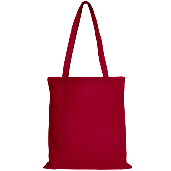 Texxilla Baumwolltasche Classic mit zwei langen Henkeln dunkelrot