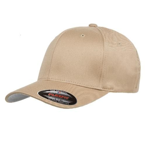 Flexfit® Baseball Cap Wooly Combed Kappe Basecap Khaki