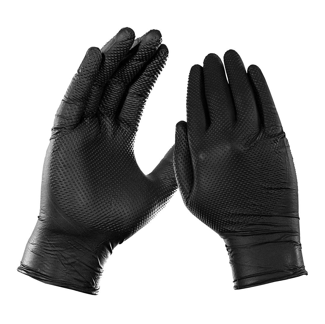 FoxedCare - Nitril Handschuhe schwarz | Einmalhandschuhe | Einweghandschuhe