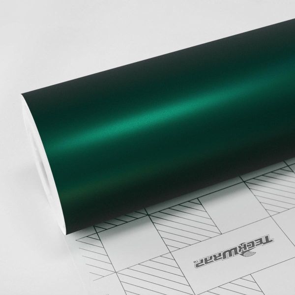TeckWrap Matt Chrom Car Wrapping Autofolie Satin Chrom Folie VCH423-S Gable Green